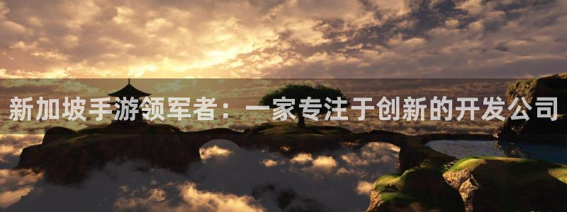 汇丰娱乐开奖：新加坡手游领军者：一家专注于创新的开发公司
